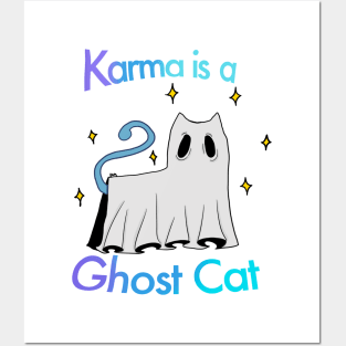 Karma Is A Ghost Cat Posters and Art